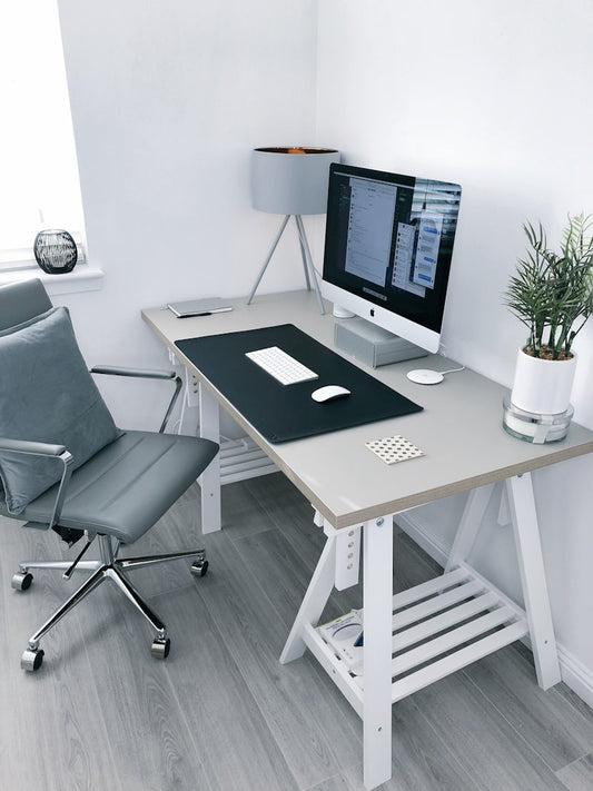 Modern desk lamp study workspace