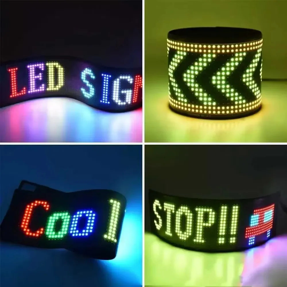 Devil Eyes LED Animation Screen Light Car Windshield Screen USB Plug-in DIY App Control Flexible Scrolling Text LED Display