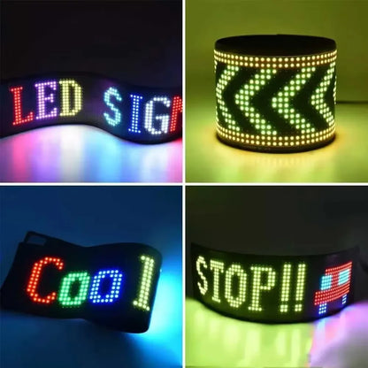 Devil Eyes LED Animation Screen Light Car Windshield Screen USB Plug-in DIY App Control Flexible Scrolling Text LED Display