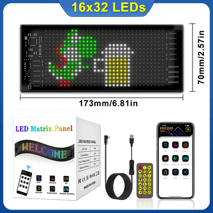 LED Devil Eye Car Lights Dynamic Flexible Programmable Custom Bluetooth Control LED Eyes Display Light For Car Decor