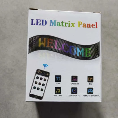 Devil Eyes LED Animation Screen Light Car Windshield Screen USB Plug-in DIY App Control Flexible Scrolling Text LED Display