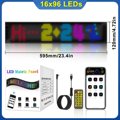 LED Devil Eye Car Lights Dynamic Flexible Programmable Custom Bluetooth Control LED Eyes Display Light For Car Decor