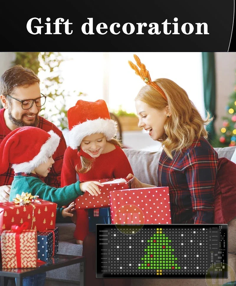 Devil Eyes LED Animation Screen Light Car Windshield Screen USB Plug-in DIY App Control Flexible Scrolling Text LED Display