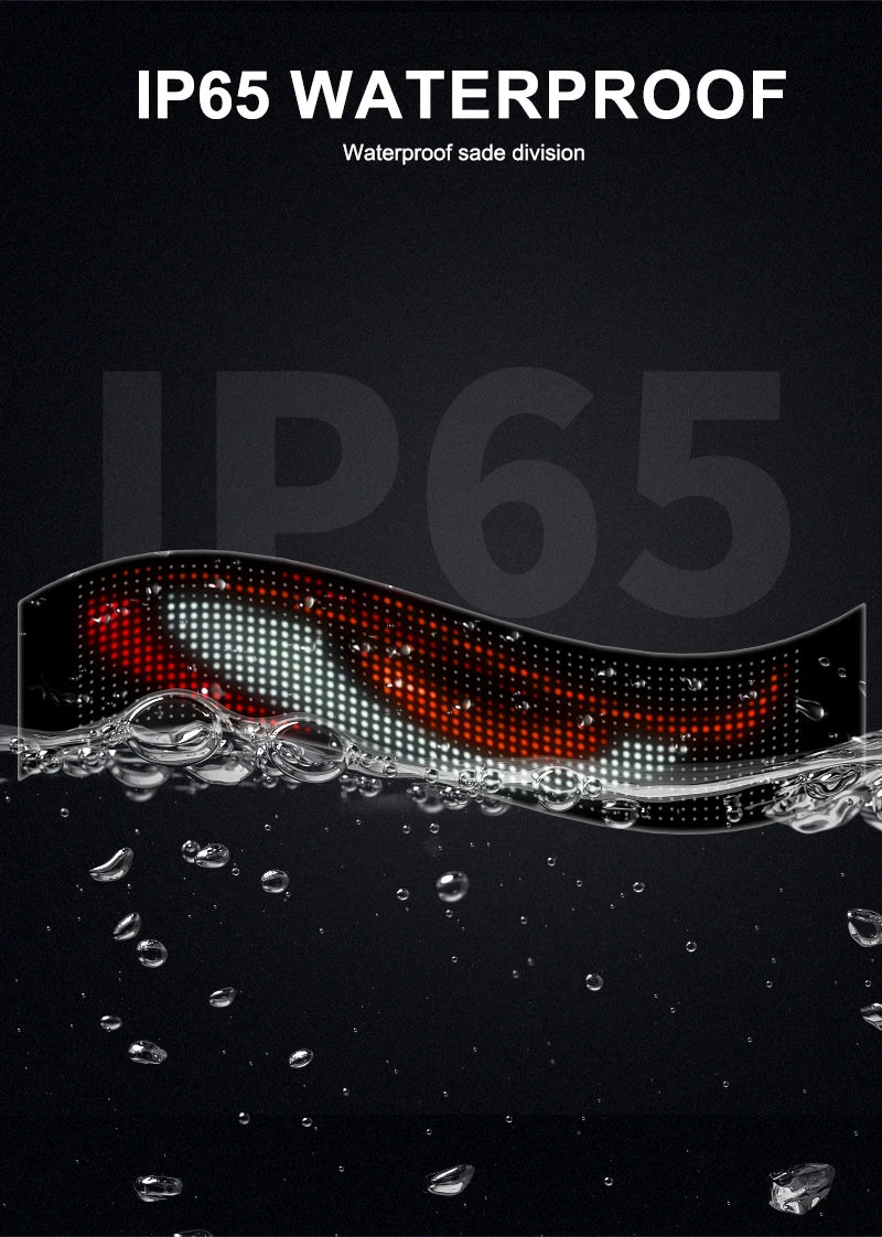 LED Devil Eye Car Lights Dynamic Flexible Programmable Custom Bluetooth Control LED Eyes Display Light For Car Decor