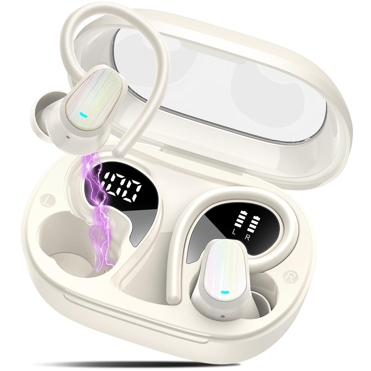 Wireless Earbuds | Bluetooth 5.4 | 40H | Noise Cancelling | 4 Mics