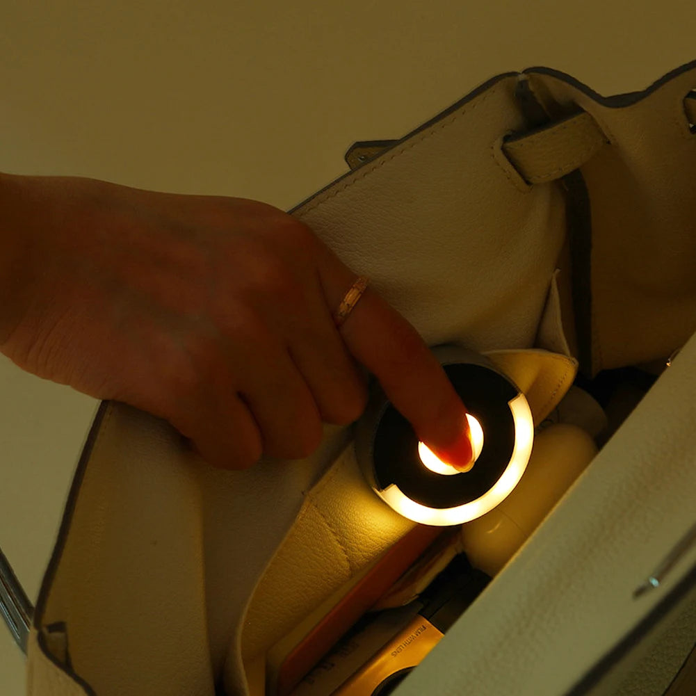 Smart Purse Light with Auto Sensor & Touch Control — instantly illuminates your bag with soft light, perfect for everyday use and gifting.