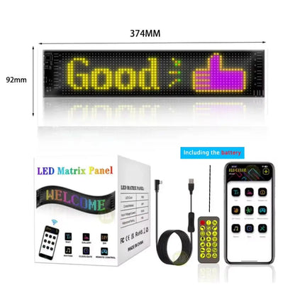Devil Eyes LED Animation Screen Light Car Windshield Screen USB Plug-in DIY App Control Flexible Scrolling Text LED Display