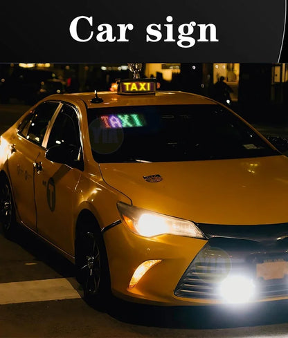 Devil Eyes LED Animation Screen Light Car Windshield Screen USB Plug-in DIY App Control Flexible Scrolling Text LED Display